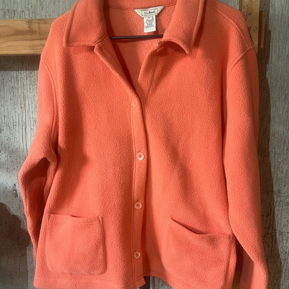 L.L. Bean Salmon Fleece Outerwear
